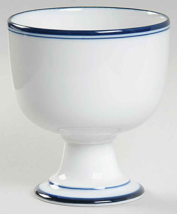 Christianshavn Blue 12 Oz China Goblet by Dansk-1