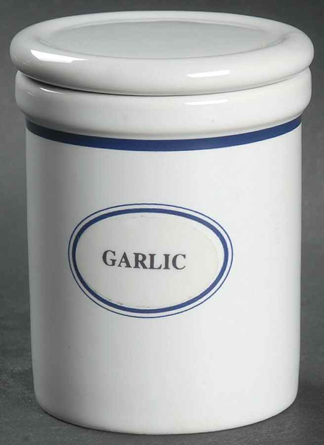 Christianshavn Blue Garlic Spice Jar & Lid by Dansk-1