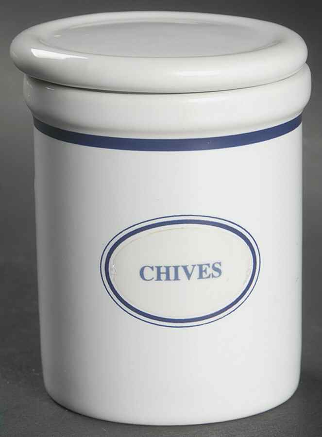 Christianshavn Blue Chives Spice Jar & Lid by Dansk-1