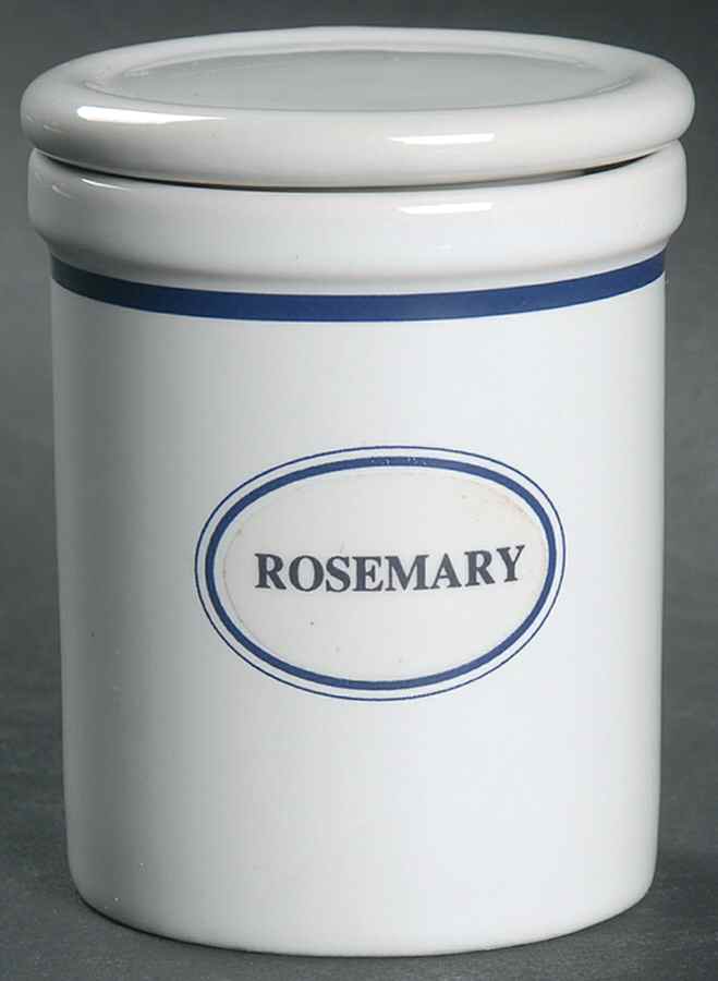 Christianshavn Blue Rosemary Spice Jar & Lid by Dansk-1