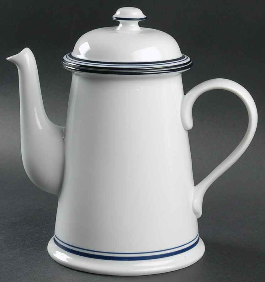 Christianshavn Blue Coffee Pot & Lid by Dansk-1