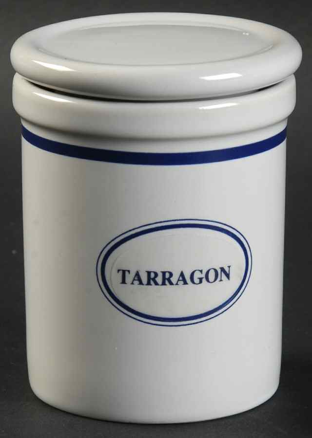 Christianshavn Blue Tarragon Spice Jar & Lid by Dansk-1