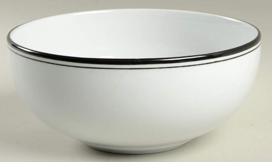 Christianshavn Black 8" Round Vegetable Bowl by Dansk-1