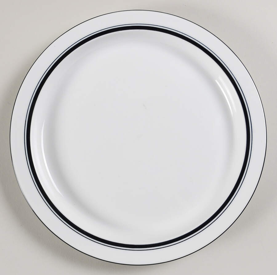 Christianshavn Black Salad Plate by Dansk-1