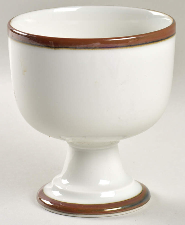 Christianshavn Brown 12 Oz China Goblet by Dansk-1