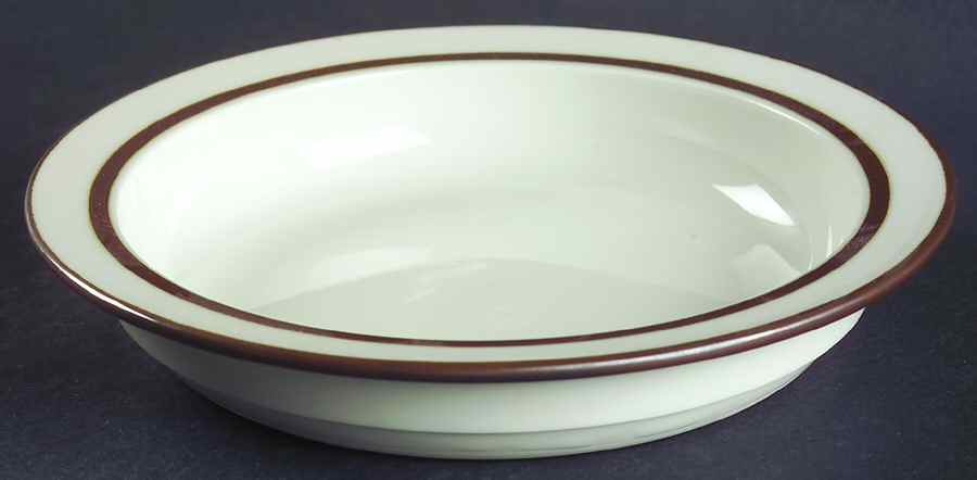 Christianshavn Brown Rim Soup Bowl by Dansk-1