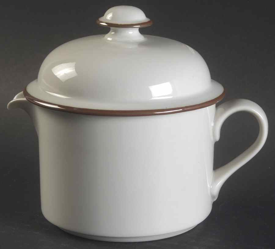 Christianshavn Brown Creamer & Lid by Dansk-1