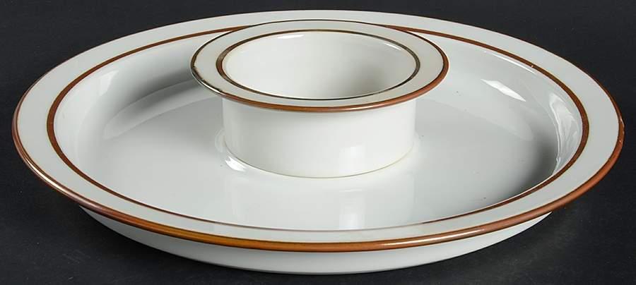 Christianshavn Brown (2 Piece) Chip & Dip Set by Dansk-1