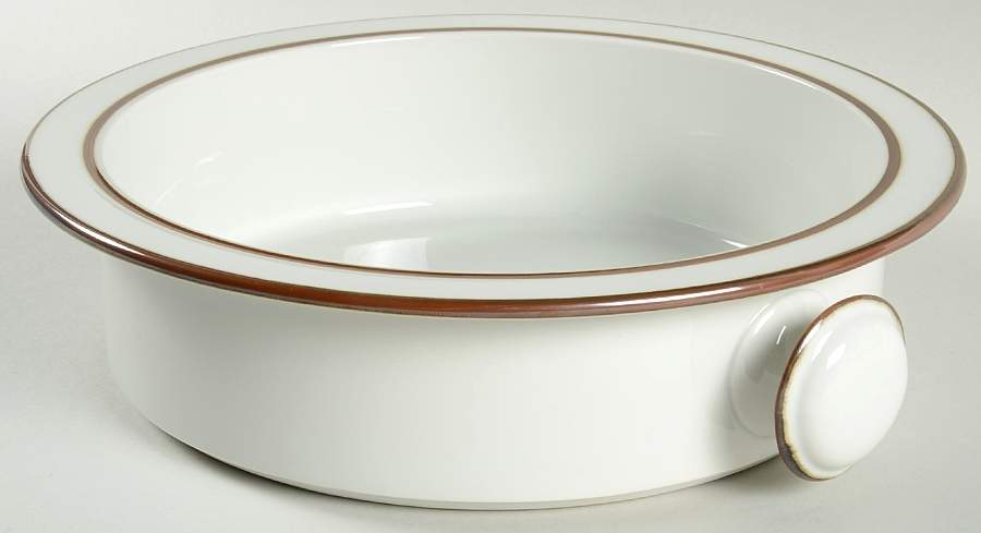 Christianshavn Brown 11" Round Vegetable Bowl by Dansk-1