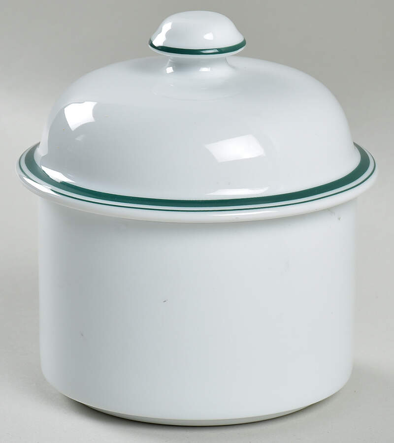 Christianshavn Green Sugar Bowl & Lid by Dansk-1