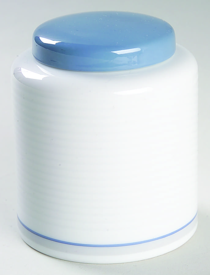 Damask Blue Sugar Bowl & Lid by Dansk-1