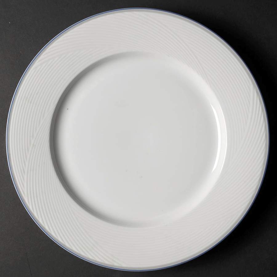 Damask Blue 12" Chop Plate (Round Platter) by Dansk-1