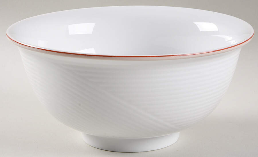 Damask Red 9" Round Vegetable Bowl by Dansk-1