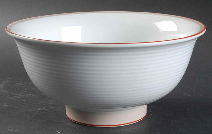 Damask Red 8" Round Vegetable Bowl by Dansk-1
