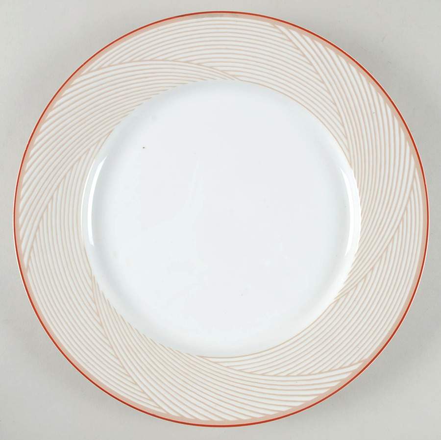 Damask Red 12" Chop Plate (Round Platter) by Dansk-1