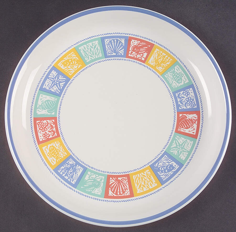 Seascape Dinner Plate by Dansk-1
