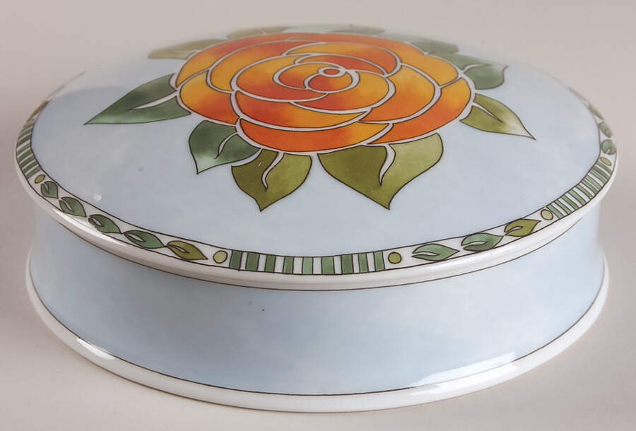 Danika Rose 4" Round Box & Lid by Dansk-1