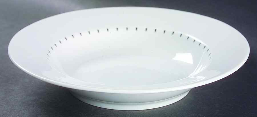 Ditto Black Rim Soup Bowl by Dansk-1