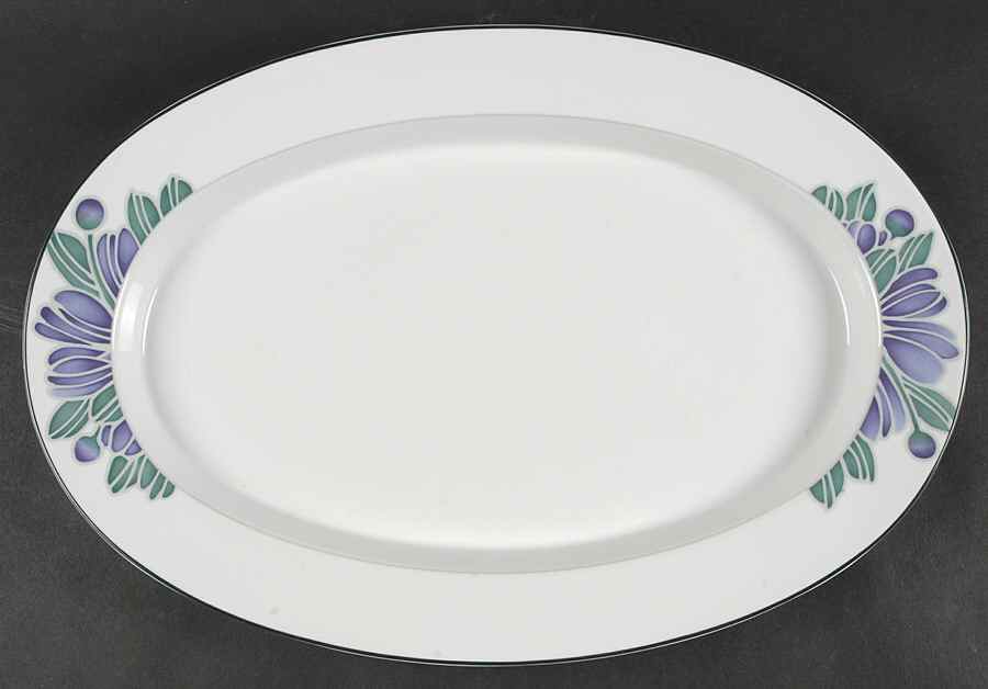 Eden 16" Oval Serving Platter by Dansk-1
