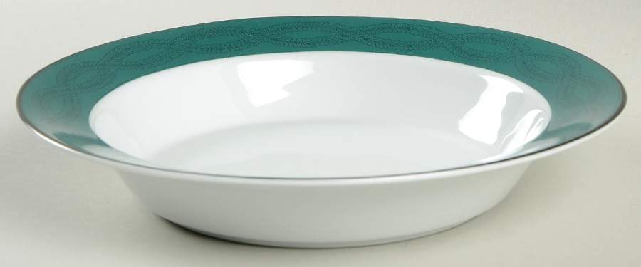 Emerald Braid Rim Soup Bowl by Dansk-1