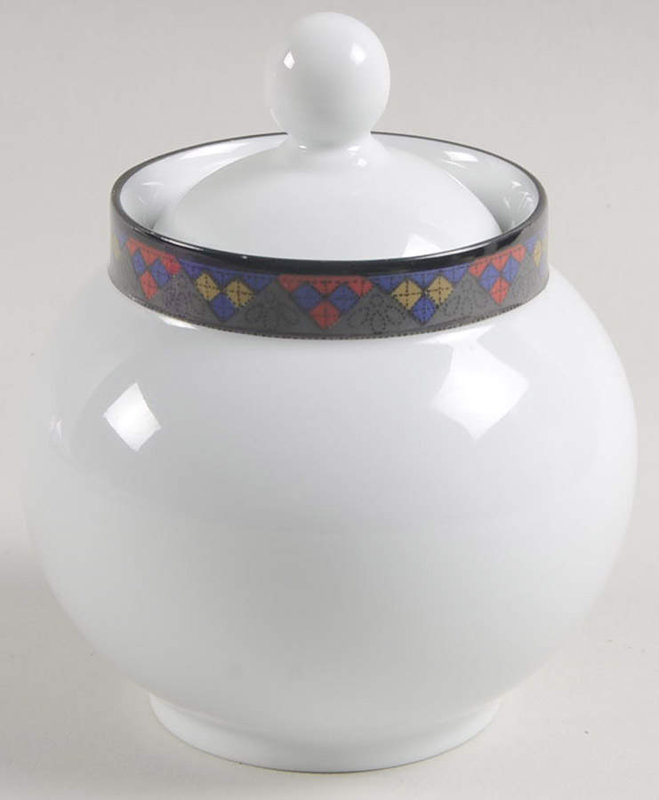 Emerald Braid Sugar Bowl & Lid by Dansk-1