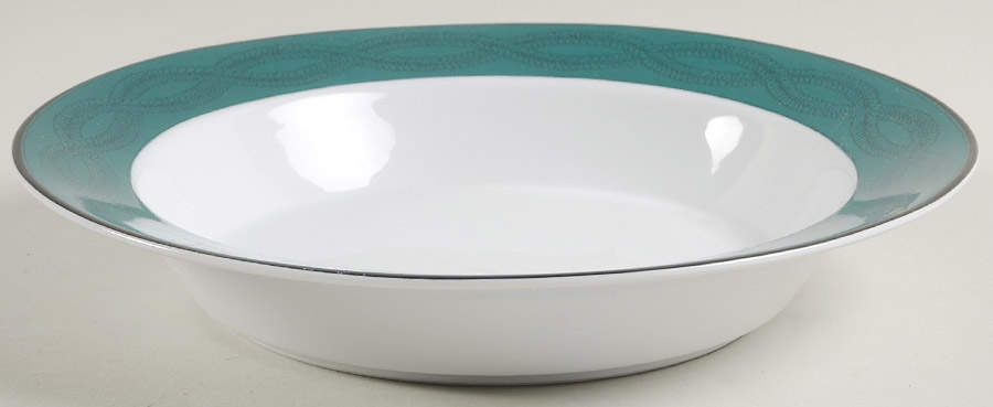 Emerald Braid Rim Soup Bowl by Dansk-1