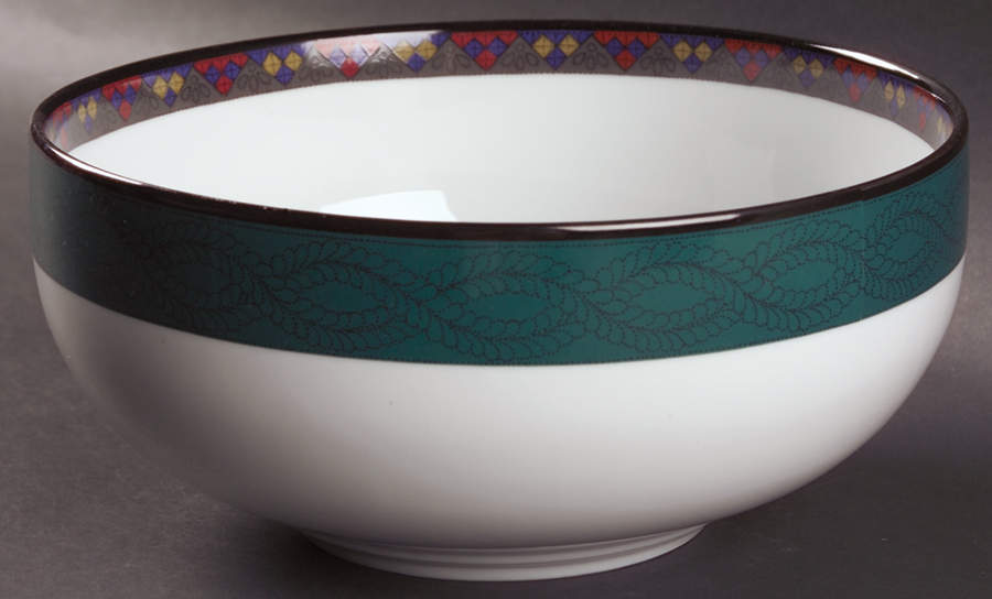 Emerald Braid 8" Round Vegetable Bowl by Dansk-1