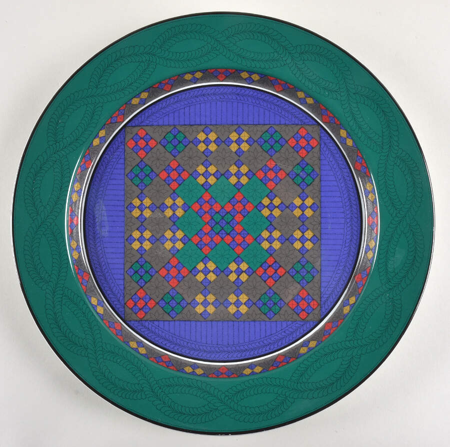 Emerald Braid 13" Chop Plate (Round Platter) by Dansk-1