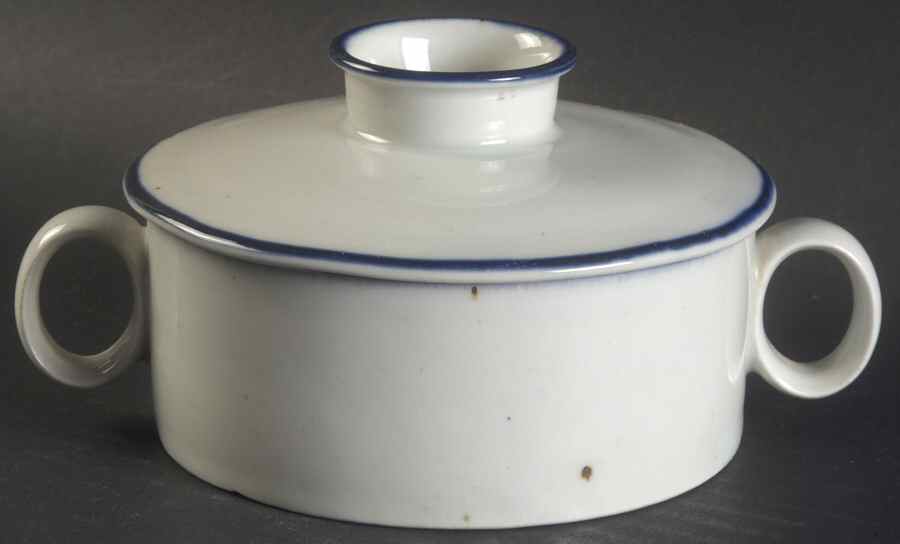 Epoch Blue Sugar Bowl & Lid by Dansk-1