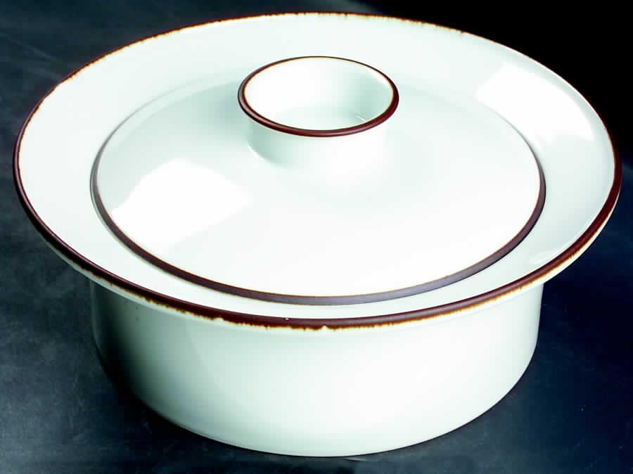 Epoch Brown 2 Qt Round Covered Casserole by Dansk-1