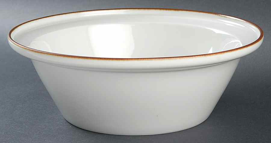 Epoch Brown 9" Round Vegetable Bowl by Dansk-1