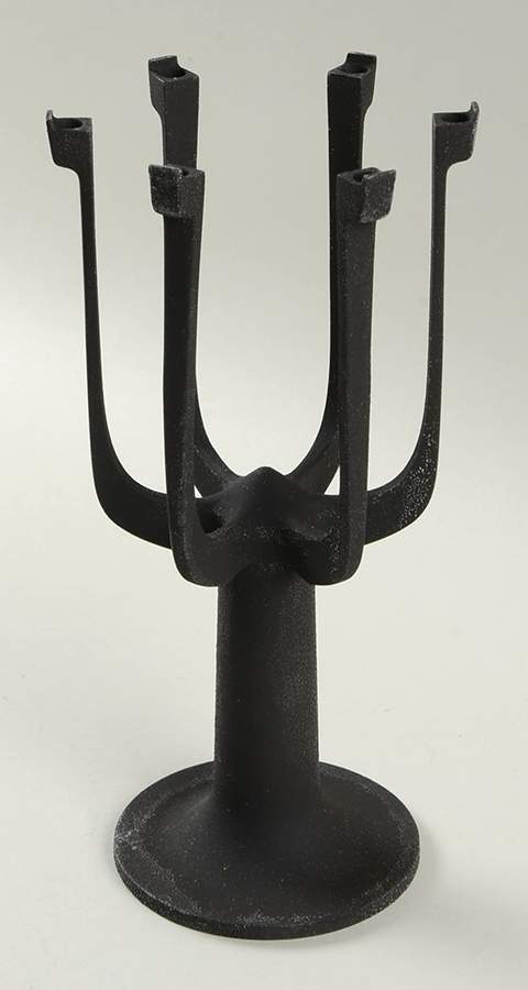 Design with Light 8" Metal Single Light Candlestick by Dansk-1