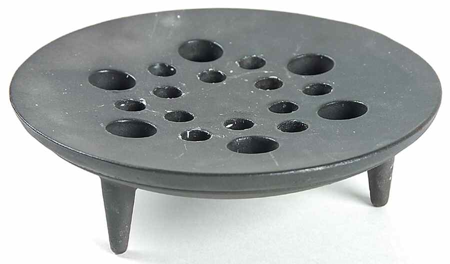 Design with Light Metal Candle Frog with Stand by Dansk-1