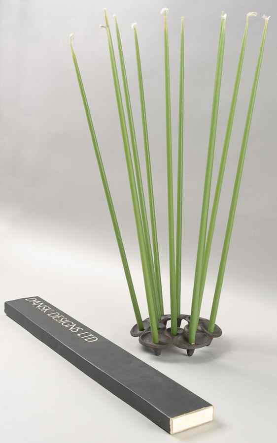 Design with Light Metal 12 Light Candlestick & Candles by Dansk-1
