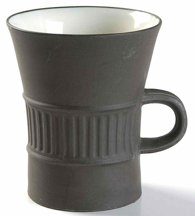 Flamestone Fluted Brown (Older) Flat Cup by Dansk-1