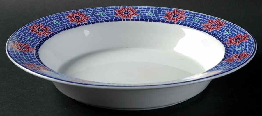 Flowers Rim Soup Bowl by Dansk-1