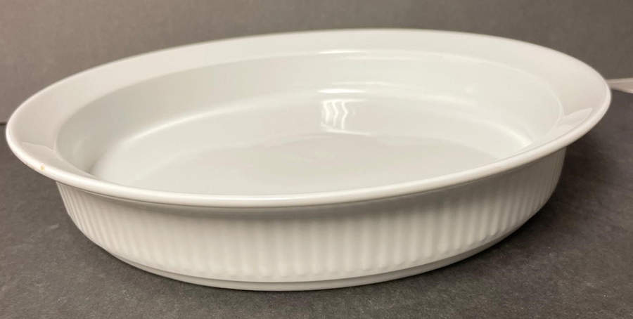 Fluted White Cafe 10" Quiche by Dansk-1