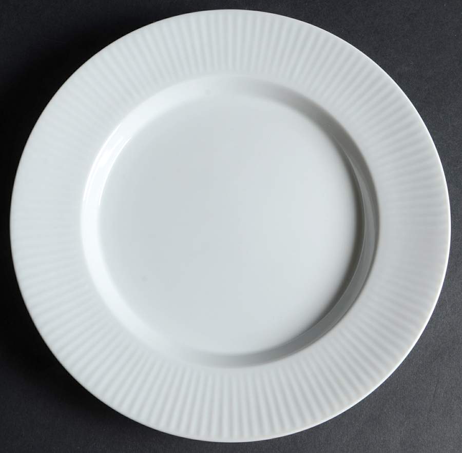Fluted White Cafe Salad Plate by Dansk-1