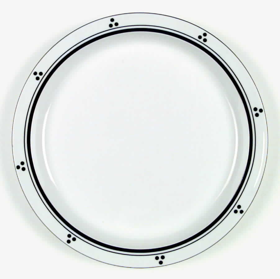 Fredriksborg Black Dinner Plate by Dansk-1