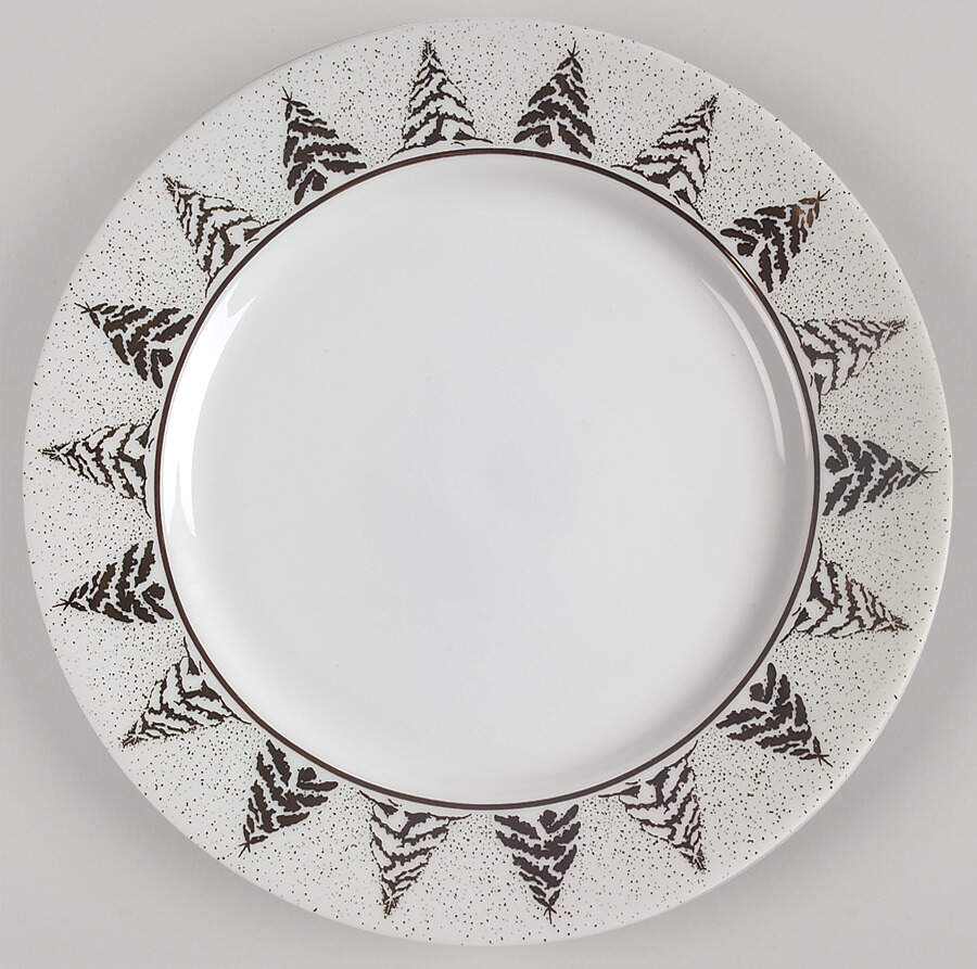 Golden Pine Dinner Plate by Dansk-1