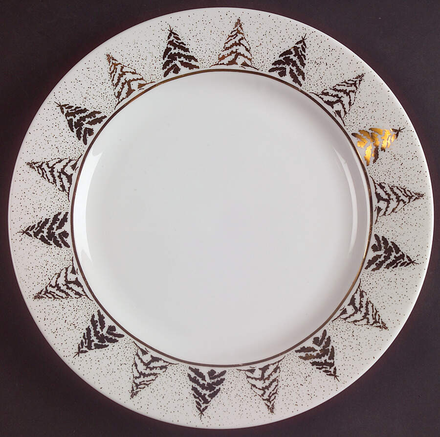Golden Pine Salad Plate by Dansk-1