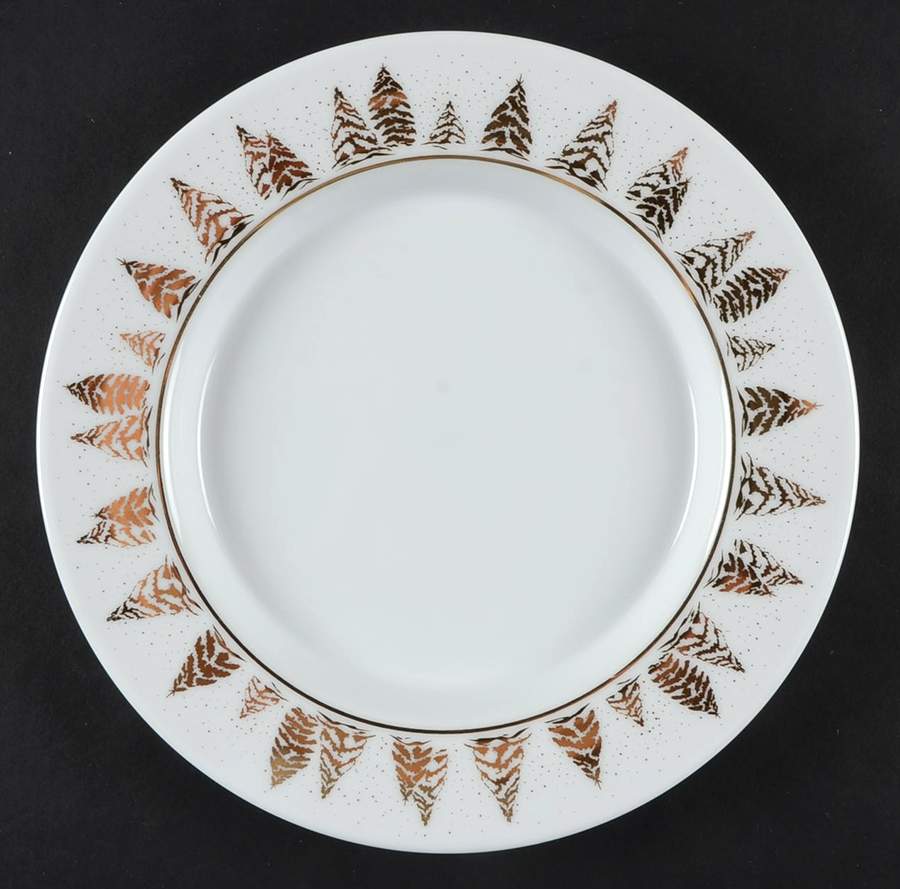 Golden Pine Salad Plate by Dansk-1