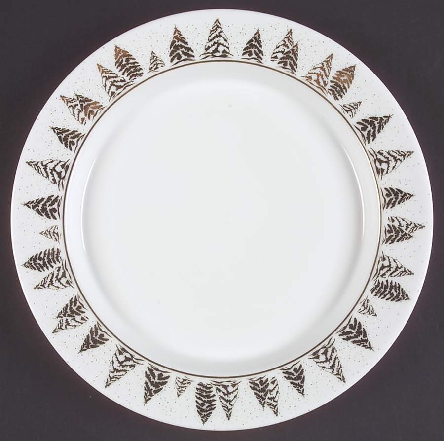 Golden Pine Dinner Plate by Dansk-1