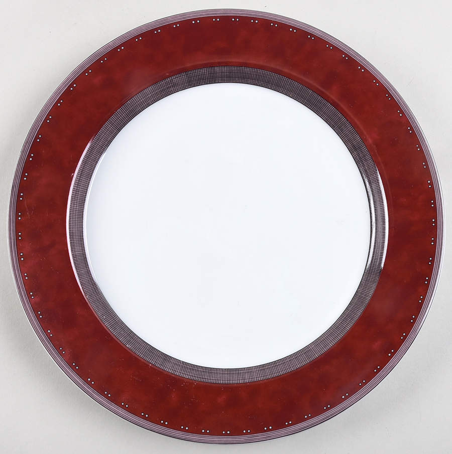 Gridworks Burgundy Dinner Plate by Dansk-1