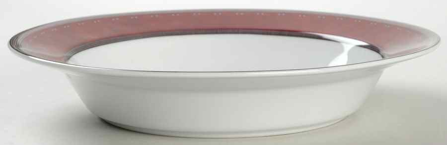 Gridworks Burgundy Rim Soup Bowl by Dansk-1