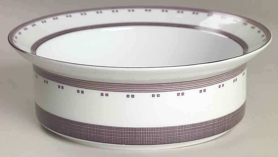 Gridworks Burgundy Rim Cereal Bowl by Dansk-1