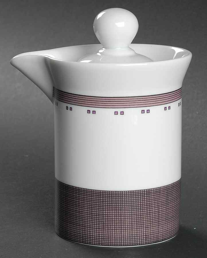Gridworks Burgundy Creamer & Lid by Dansk-1