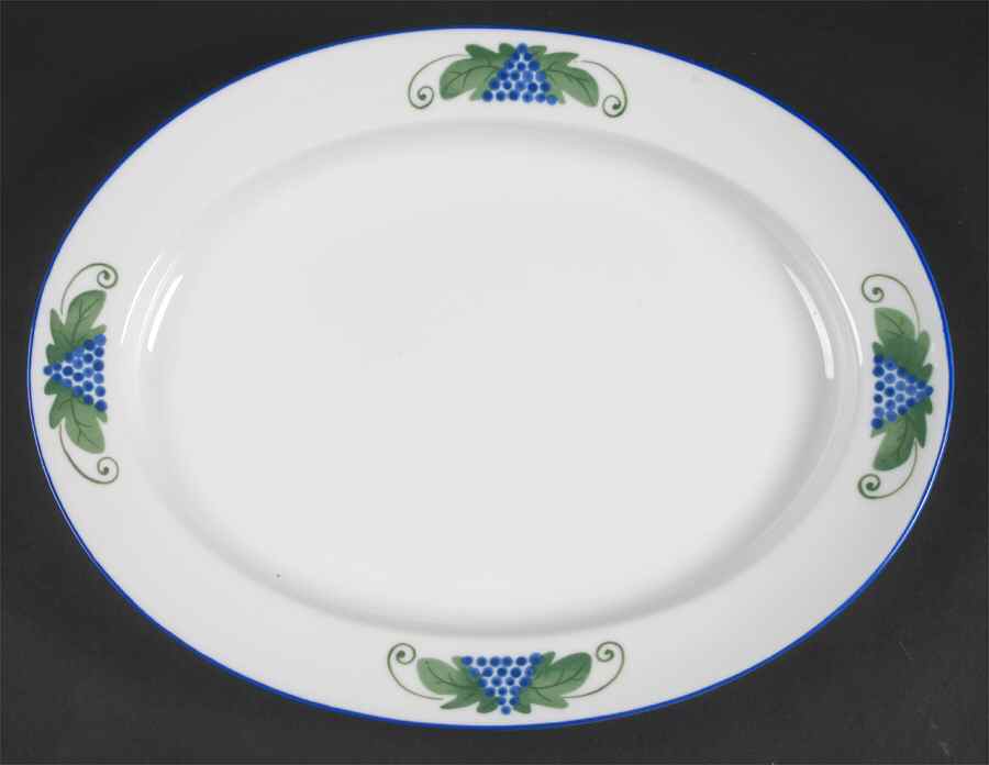 Harvest 14" Oval Serving Platter by Dansk-1