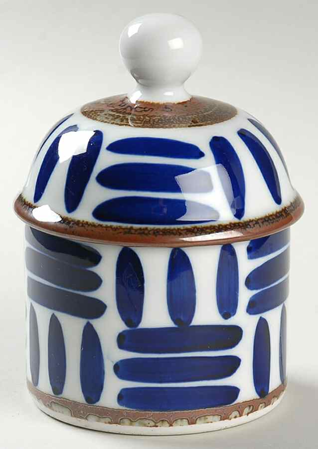 Herringbone Sugar Bowl & Lid by Dansk-1