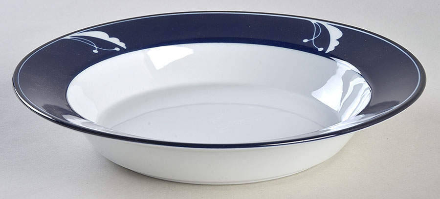 Indigo Rim Soup Bowl by Dansk-1